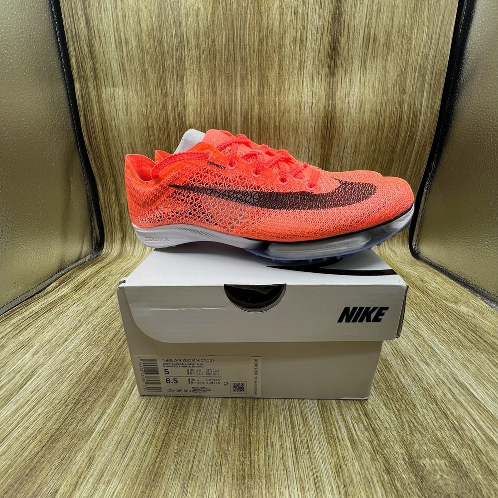 Nike Air Zoom Victory Mens 5 Womens 6.5 Bright Mango Track Spikes CD4385-800 NEW